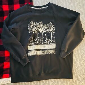Volcom Palm Tree Graphic Crewneck Sweater